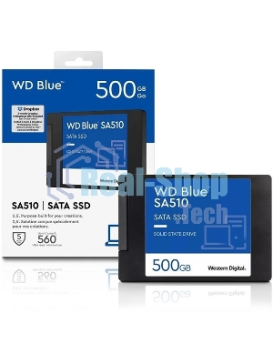 Накопитель SSD WD Blue SA510 WDS500G3B0A, 500GB, SATA III, 2.5
