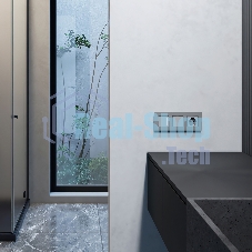 Рамка на 3 поста Slab (серебро софт) W0032965