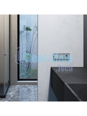 Рамка на 3 поста Slab (серебро софт) W0032965