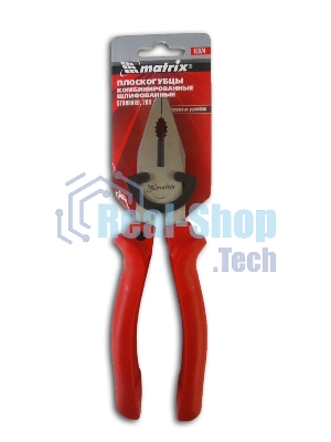 Плоскогубцы MATRIX Standard 200 мм, комбинированные шлифованные, пластмассовые рукоятки 16974