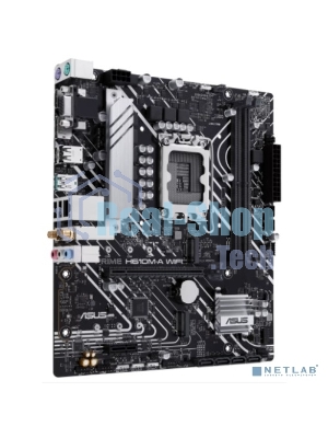 Материнская плата ASUS PRIME H610M-A WIFI, LGA 1700, Intel H610, 2xDDR5, 4xSATA, 2xM.2, 1xPCIe 4.0 x16, 1xDP, 1xHDMI, 1xVGA, 1x1Gb LAN, 1xUSB 3.2 Gen 2, 4xUSB 2.0, 3x3.5 мм, 7.1, mATX