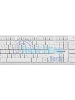 Комплект клавиатура+мышь Defender Motion C-977 проводной, USB, 1600 DPI, белый