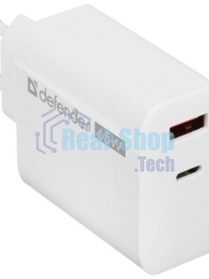 Сетевое зарядное устройство Defender UPA-105 65W, USB A+C+С, белый