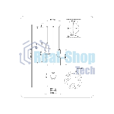 Подвесной светодиодный светильник Ambrella light LH11026/3 BK/SM черный/дымчатый 40W 3000K D380*1720