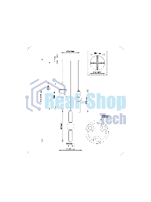 Подвесной светодиодный светильник Ambrella light LH11026/3 BK/SM черный/дымчатый 40W 3000K D380*1720