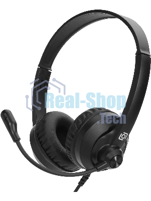 Гарнитура Oklick HS-M500 чёрный, проводная, USB