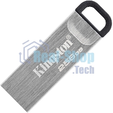 Флешка USB Kingston DataTraveler KYSON (DTKN/256GB), 256Gb, USB 3.2 Gen 1, R/W 200/60, серебристый/черный