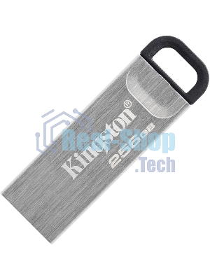 Флешка USB Kingston DataTraveler KYSON (DTKN/256GB), 256Gb, USB 3.2 Gen 1, R/W 200/60, серебристый/черный