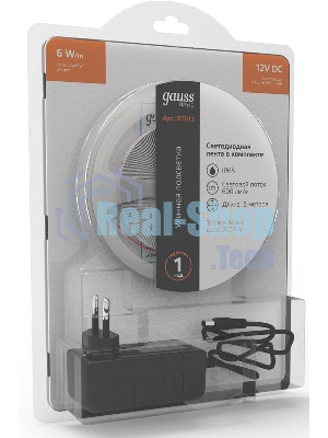 Лента светодиодная Basic в комплекте Gauss 12V 6W/m 600lm/m 3000K IP65 LED 5m 1/50