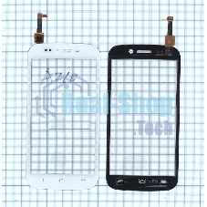 Сенсорное стекло (тачскрин) для Micromax A210 Canvas 4 белое