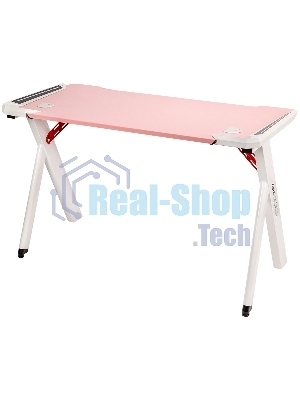Стол игровой компьютерный HIPER HG-Z1-1160 UNICORN/высота 70 см/ширина 120 см/глубина 60 см/розовая МДФ столешница с карбоновым покрытием и белые ножки (HG-Z1-1160)