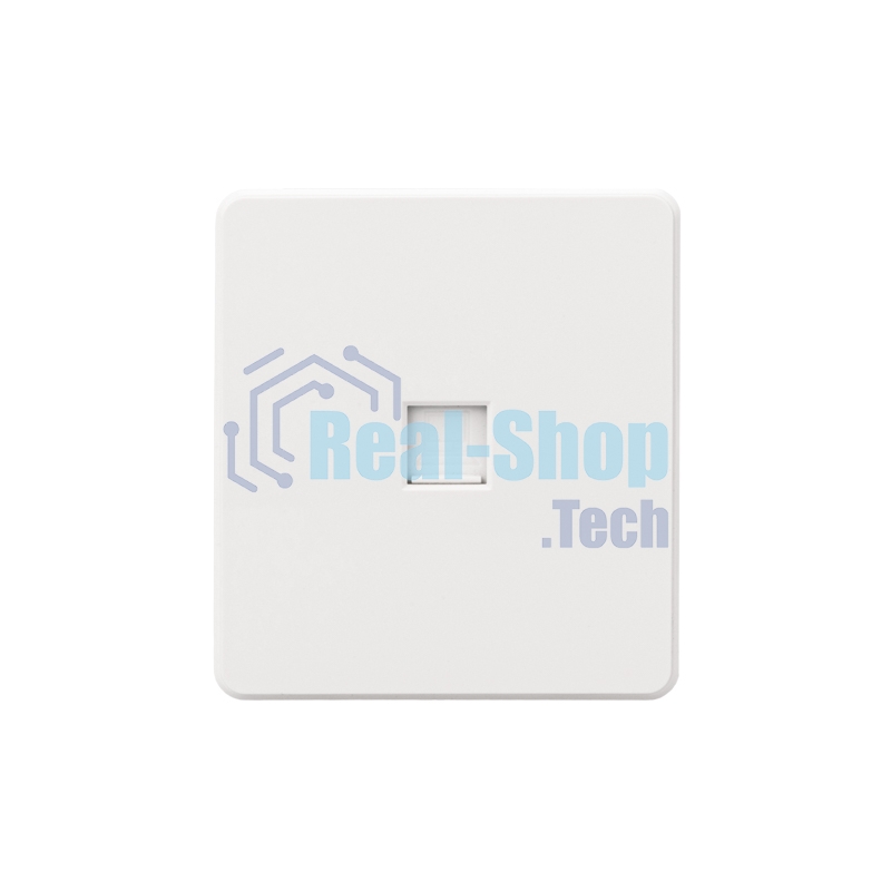 Розетка компьютерная Kranz ROUND RJ45 кат6 с/у перламутр