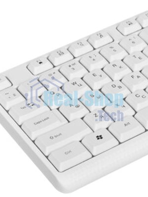 Комплект клавиатура+мышь Defender Motion C-977 проводной, USB, 1600 DPI, белый