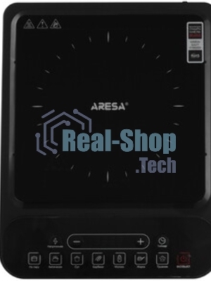 Плита настольная индукционная Aresa AR-4703 чёрный, 2 кВт, индукция, конфорки - 1, стеклокерамика, сенсор