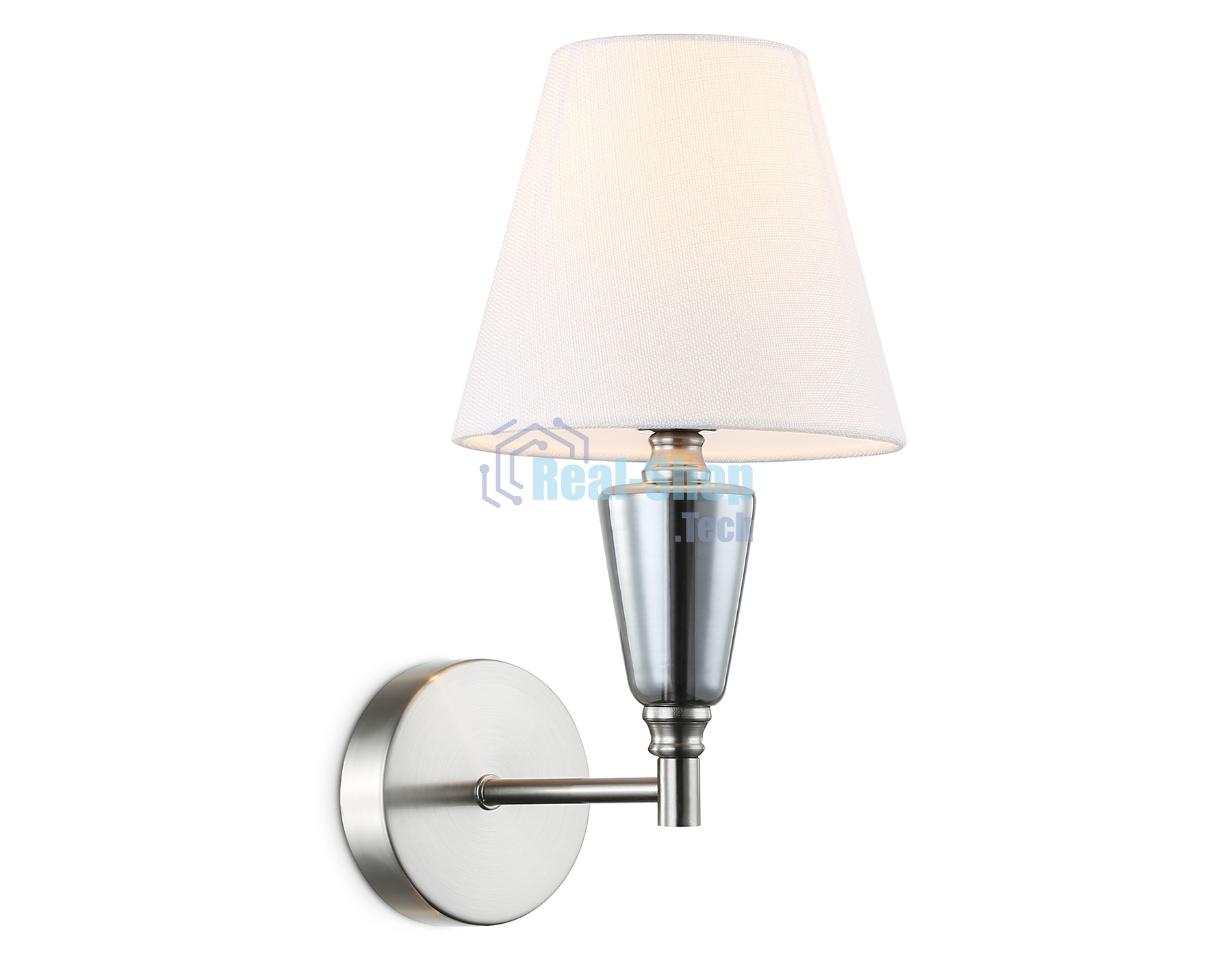 Настенный светильник Ambrella light LH75259 SN/FR сатин никель/белый матовый E14 max 40W 210*160*325