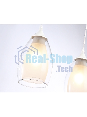 Светильник Ambrella light TR3536/3 WH/CL/FR белый/прозрачный/белый матовый E27*3 max 40W 640*120*820