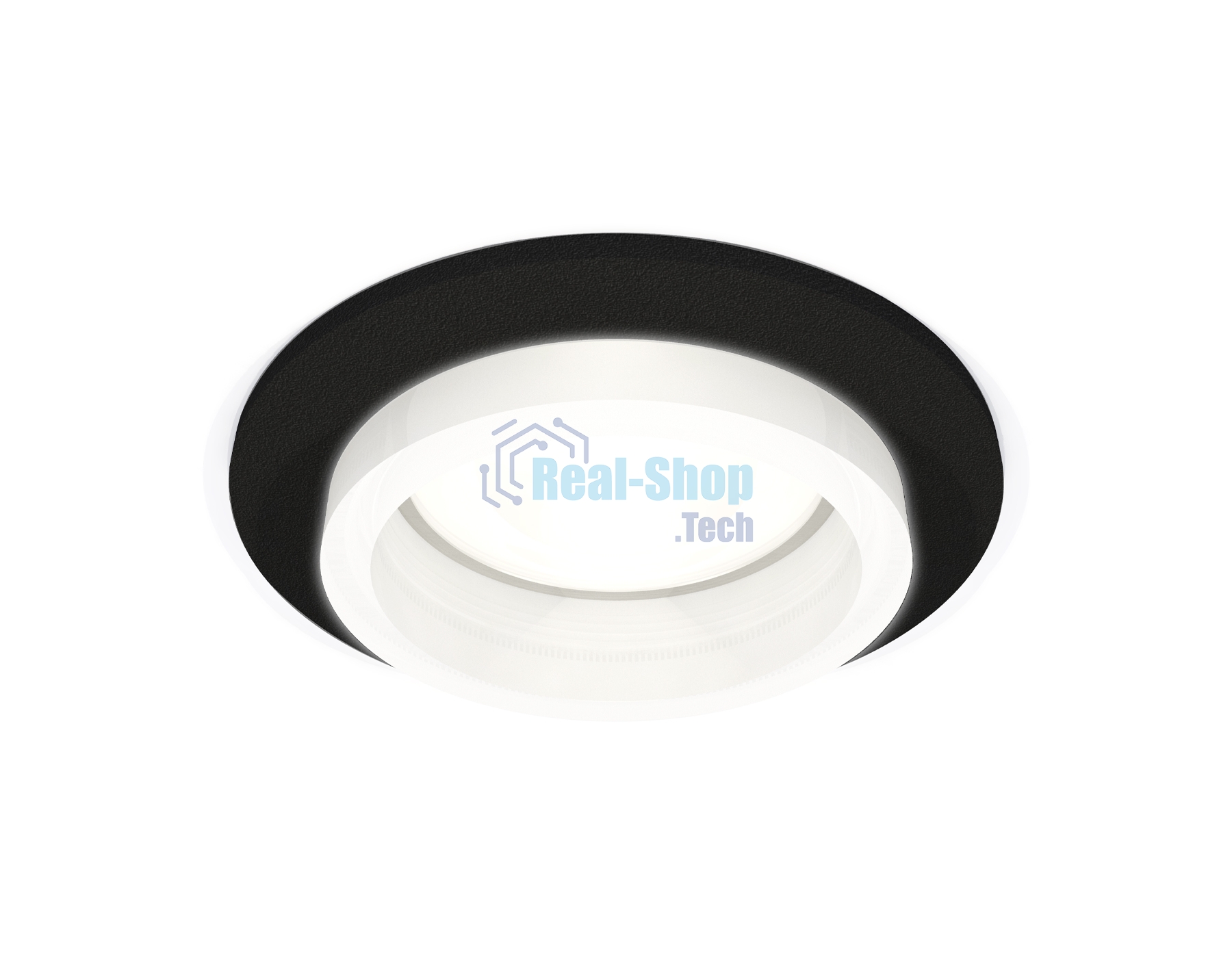 Комплект встраиваемого светильника Ambrella light XC6513065 SBK/FR черный песок/белый матовый MR16 GU5.3 (C6513, N6245)