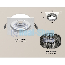 Комплект встраиваемого светильника Ambrella light XC8061031 SWH/BK белый песок/тонированный GX53 (C8061, N8484)