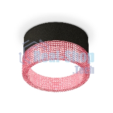Светильник Ambrella Light XS8102032 SBK/PI черный песок/розовый GX53 (C8102, N8486)
