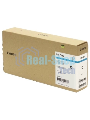 Картридж струйный Canon PFI-710 C 2355C001 голубой (700 мл) для Canon TX-2000/TX-3000/TX-4000