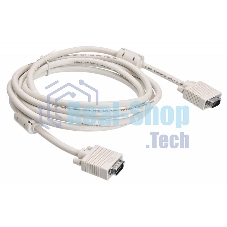 Кабель Buro CAB016S-10 VGA (m) VGA (m) 3м феррит.кольца серый