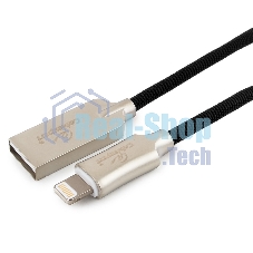 Кабель USB Cablexpert для Apple CC-P-APUSB02Bk-0.5M, MFI, AM/Lightning, серия Platinum, длина 0.5м, черный, блистер