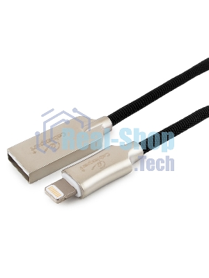Кабель USB Cablexpert для Apple CC-P-APUSB02Bk-0.5M, MFI, AM/Lightning, серия Platinum, длина 0.5м, черный, блистер