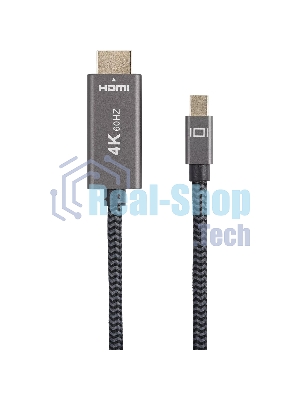 Кабель miniDisplayPort M-> HDMI M 4K@60Hz 1.8m Telecom,оплетка (TA562M-1.8M)