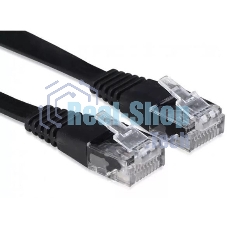 Патч-корд Buro BU-С6-FLAT-1.5M-B cat.5E molded 1.5м черный RJ-45 (m)-RJ-45 (m)
