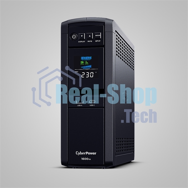 Источник бесперебойного питания Cyberpower CP1600EPFCLCD Line-Interactive 1600VA/1000W USB/RS-232/RJ11/45 (6 EURO)