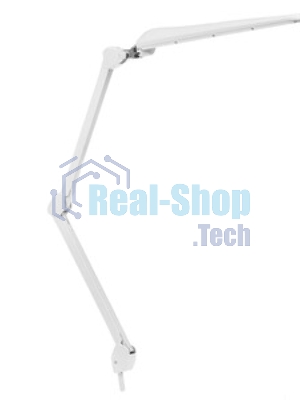 Лампа настольная бестеневая на струбцине Rexant ECO light, 324 SMD LED с диммером, теплый/холодный цвет свечения, белая