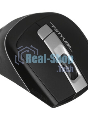 Мышь беспроводная A4Tech Fstyler FG35 серый/черный, 2000 dpi, радиоканал, USB, кнопки - 6