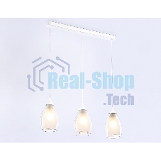 Светильник Ambrella light TR3536/3 WH/CL/FR белый/прозрачный/белый матовый E27*3 max 40W 640*120*820