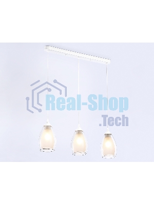 Светильник Ambrella light TR3536/3 WH/CL/FR белый/прозрачный/белый матовый E27*3 max 40W 640*120*820