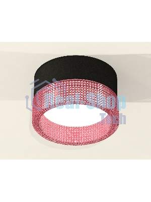 Светильник Ambrella Light XS8102032 SBK/PI черный песок/розовый GX53 (C8102, N8486)