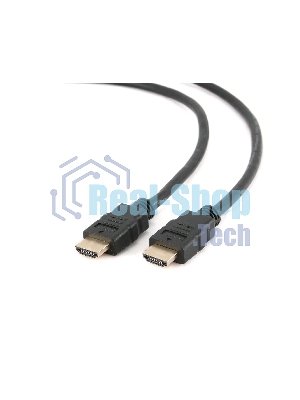 Кабель Cablexpert HDMI CC-HDMI4-10, 19M/19M, v2.0, медь, позол.разъемы, экран, 3м, черный, пакет