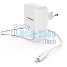 Сетевое зар./устр. Hama H-183318 3A PD для Apple белый (00183318)