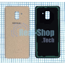 Задняя крышка для Samsung A730F Galaxy A8 Plus (2018) золотой