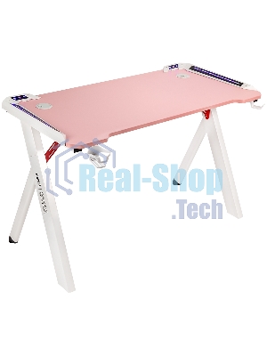 Стол игровой компьютерный HIPER HG-Z1-1160 UNICORN/высота 70 см/ширина 120 см/глубина 60 см/розовая МДФ столешница с карбоновым покрытием и белые ножки (HG-Z1-1160)