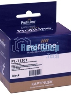 Картридж струйный ProfiLine PL-T1301 для принтеров Epson Stylus SX525WD/SX535WD/SX620/Office B42WD/BX525/BX535/BX625FWD/BX635FWD/BX925/BX935/WorkForce 525/630/3010/3520DWF/3530/3540/7015/7515/7525 с чернилами Black 25,4 мл
