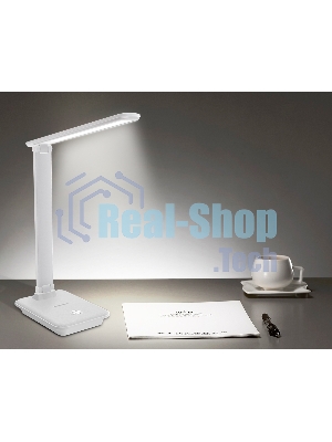 Светодиодная настольная лампа с диммером Ambrella light DE502 WH белый LED 3000-6400K 9W
