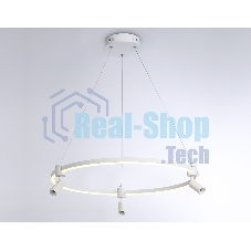 Светильник Ambrella light FL5292/1+3 WH белый 54W 3000K/4200K/6400K+4200K D600*1200 (ПДУ ИК)