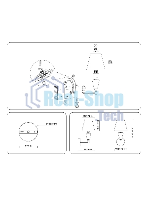 Настенный светильник Ambrella light LH75259 SN/FR сатин никель/белый матовый E14 max 40W 210*160*325
