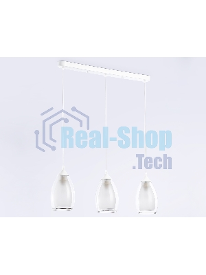 Светильник Ambrella light TR3536/3 WH/CL/FR белый/прозрачный/белый матовый E27*3 max 40W 640*120*820