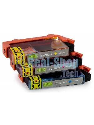 Картридж струйный Cactus СS-CD972/3/4 №920XL голубой/желтый/пурпурный (43.8 мл) для HP Officejet 6000/6500/7000/7500