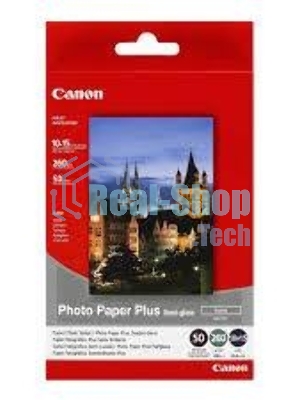 Фотобумага CANONПолуглянцевая 260г/м2, A6 (10X15), 50 л.
