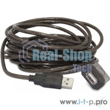 Кабель-удлинитель USB2.0 активный Gembird/Cablexpert UAE-01-5M, AM/AF, 5м