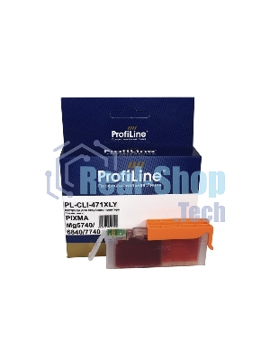 Картридж струйный ProfiLine PL-CLI-471 XLY для принтеров Canon PIXMA MG5740/MG6840/MG7740/TS5040/TS6040/TS8040/TS9040 с чернилами Yellow