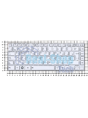 Клавиатура для ноутбука Toshiba Satellite L800 L830 белый