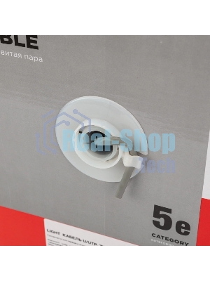 Кабель витая пара Rexant LIGHT U/UTP, cat.5e, ZH нг(А)-HF, 4PR, 24AWG, внутренний, серый, 305 м